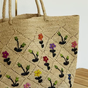 Handgemaakte tas van Lolo Deco - Sac fleur