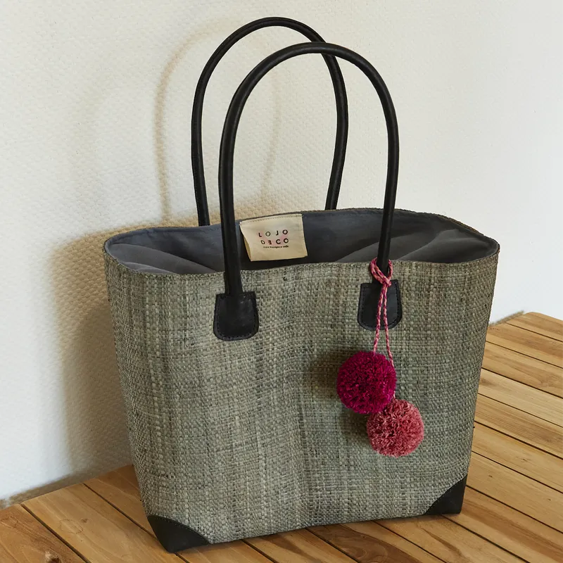 Handgemaakte tas van Lolo Deco - Gris