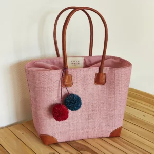 Handgemaakte tas van Lolo Deco - Light Pink