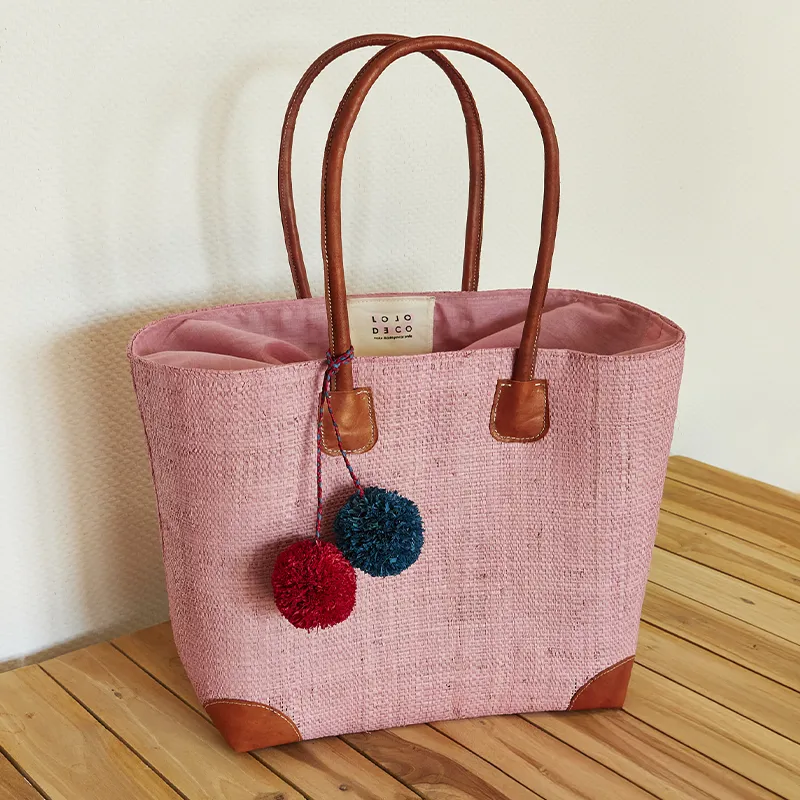 Handgemaakte tas van Lolo Deco - Light Pink