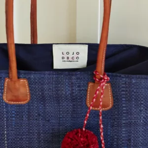 Handgemaakte tas van Lolo Deco - Navy Blue