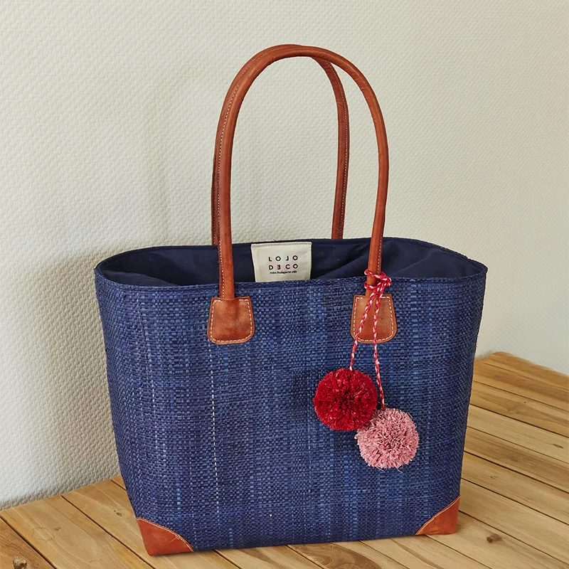 Handgemaakte tas van Lolo Deco - Navy Blue