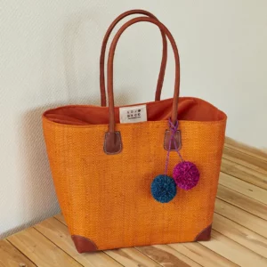 Handgemaakte tas van Lolo Deco - Orange