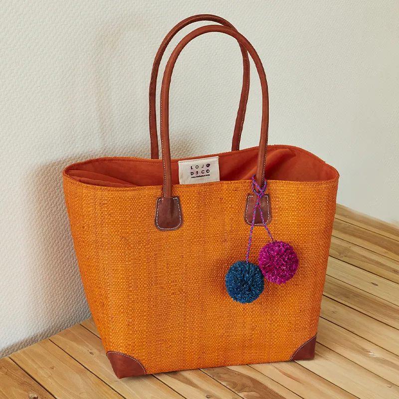 Handgemaakte tas van Lolo Deco - Orange
