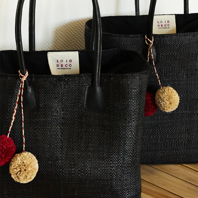 Handgemaakte tas van Lolo Deco - Black